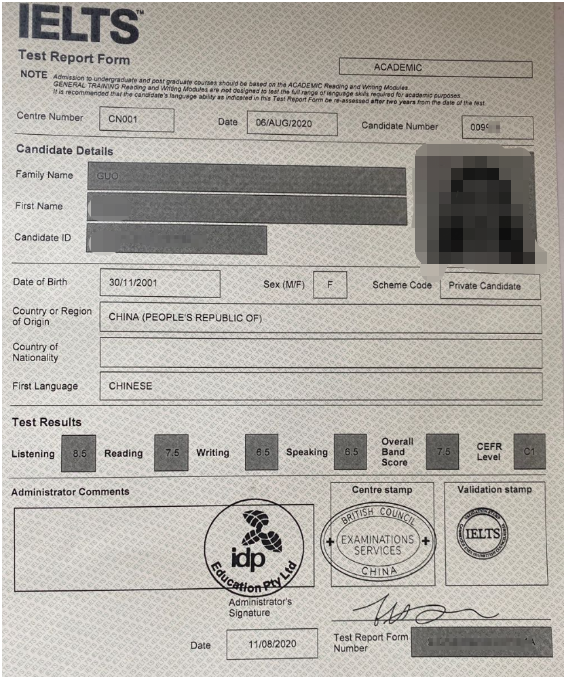 雅思7分有多難？五湖培訓首考7.5分的高分案例分享備考經驗及考場經驗